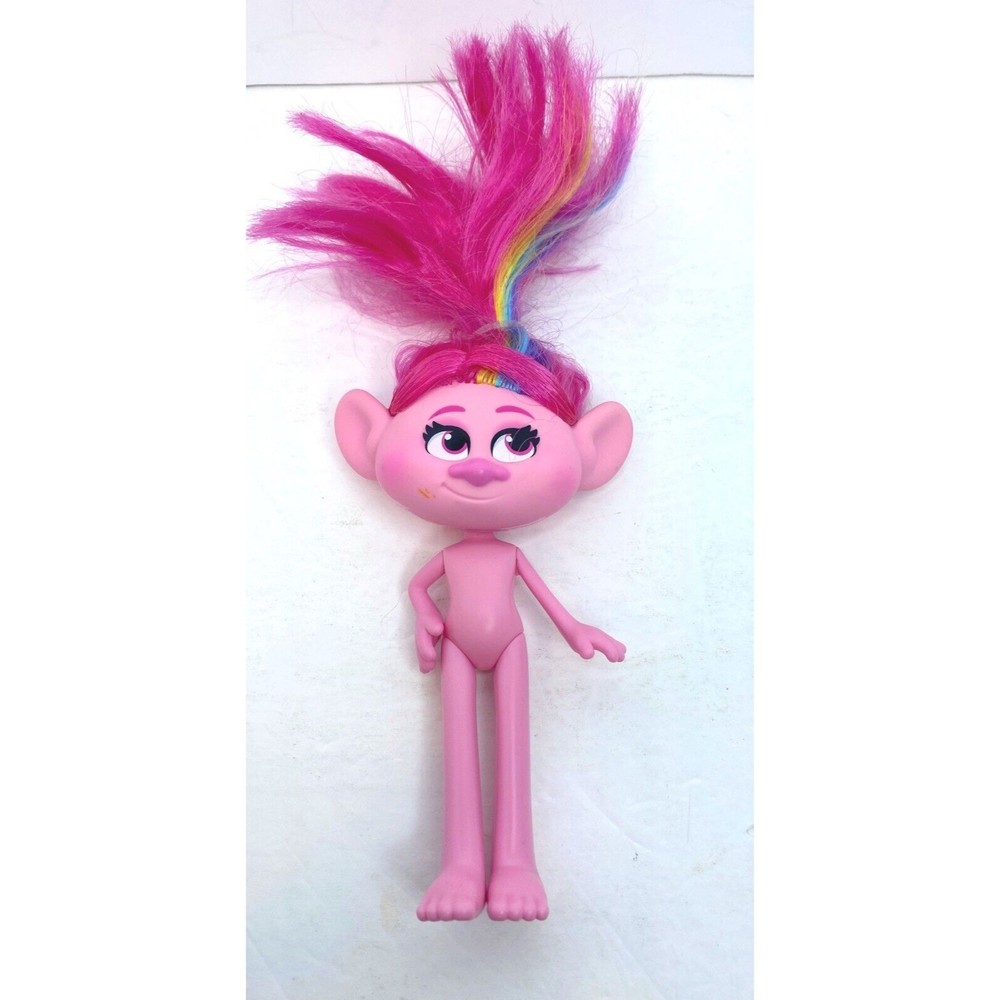 dreamworks pink hair Princess Poppy troll dolls 6"